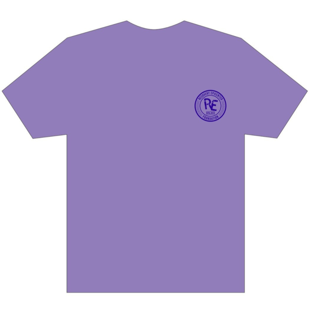 Recovery Epicenter t-shirt in lavender
